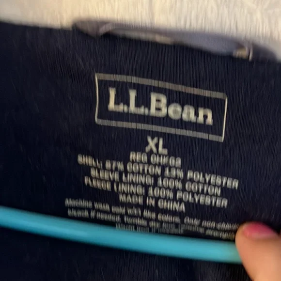 LLBean zip hoodie- XL- fleece lined - Picture 3 of 4